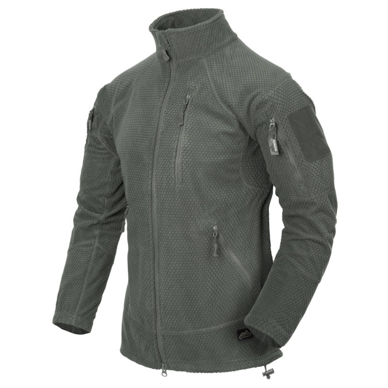 veste tactique alpha - polaire quadrillée